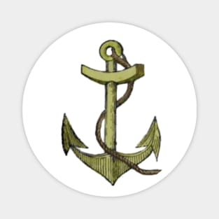 Gold Anchor Magnet